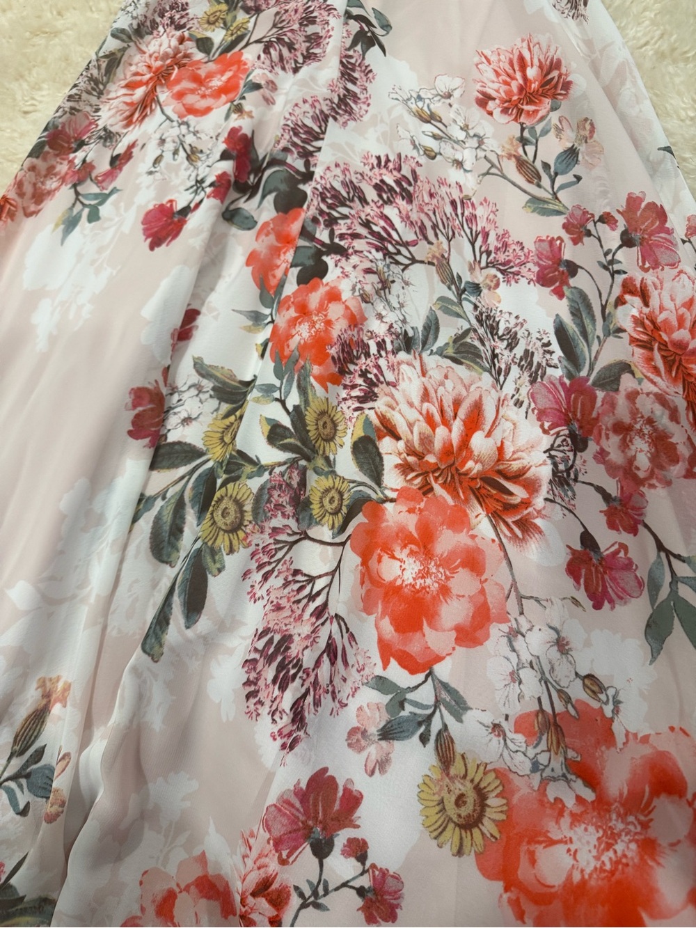 Eliza J pink floral halter maxi dress wedding guest dress women’s size 0 - Picture 5 of 6
